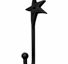 Handcrafted Metal Star Motif Wall Hook Functional Decor